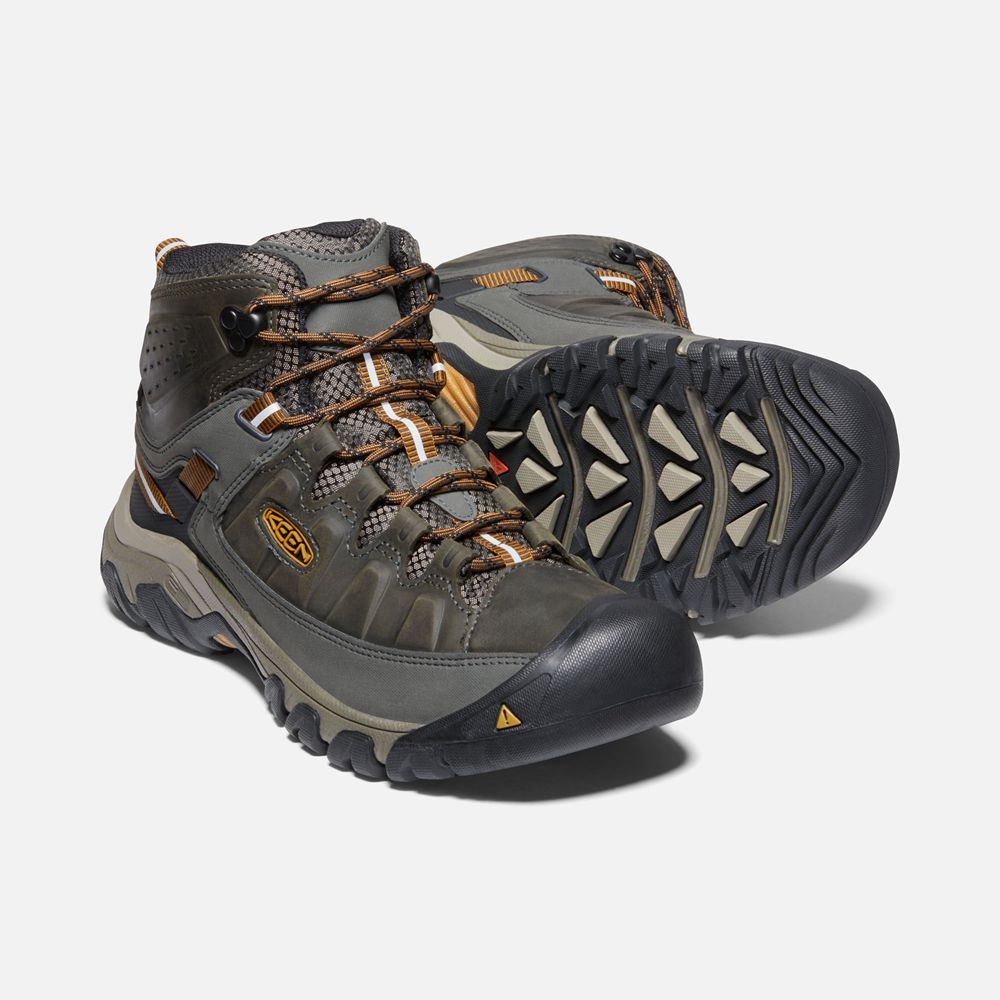 Keen Outdoor Bot Erkek Zeytin Yeşili/Siyah - Targhee Iii Waterproof Mid - Türkiye BYDJ93750